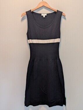 StSt. John Knits Pre-Fall 2007 Navy Sleeveless Knit Dress | Wool Blend | Size 2